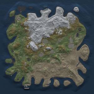 Thumbnail Rust Map: Procedural Map, Size: 4250, Seed: 1378356274, 19 Monuments