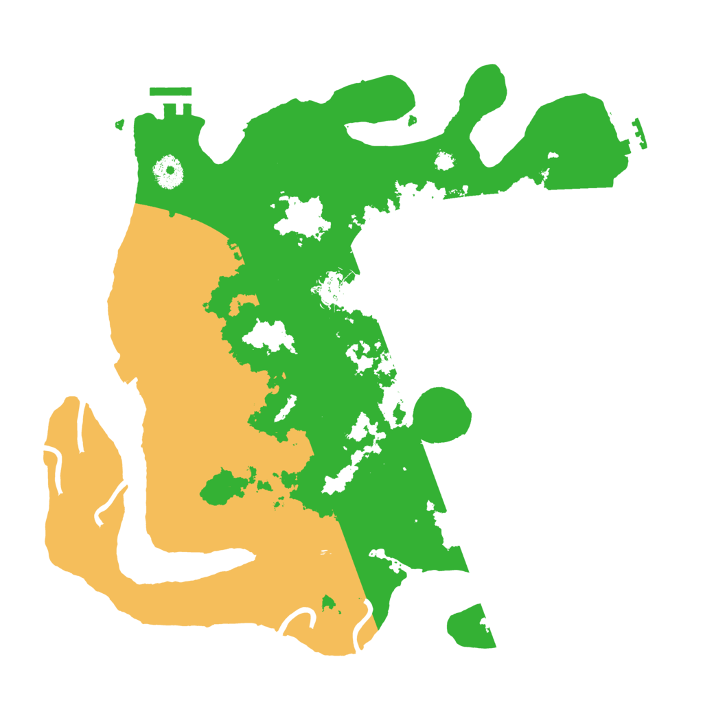 Biome Rust Map: Procedural Map, Size: 3400, Seed: 255624593