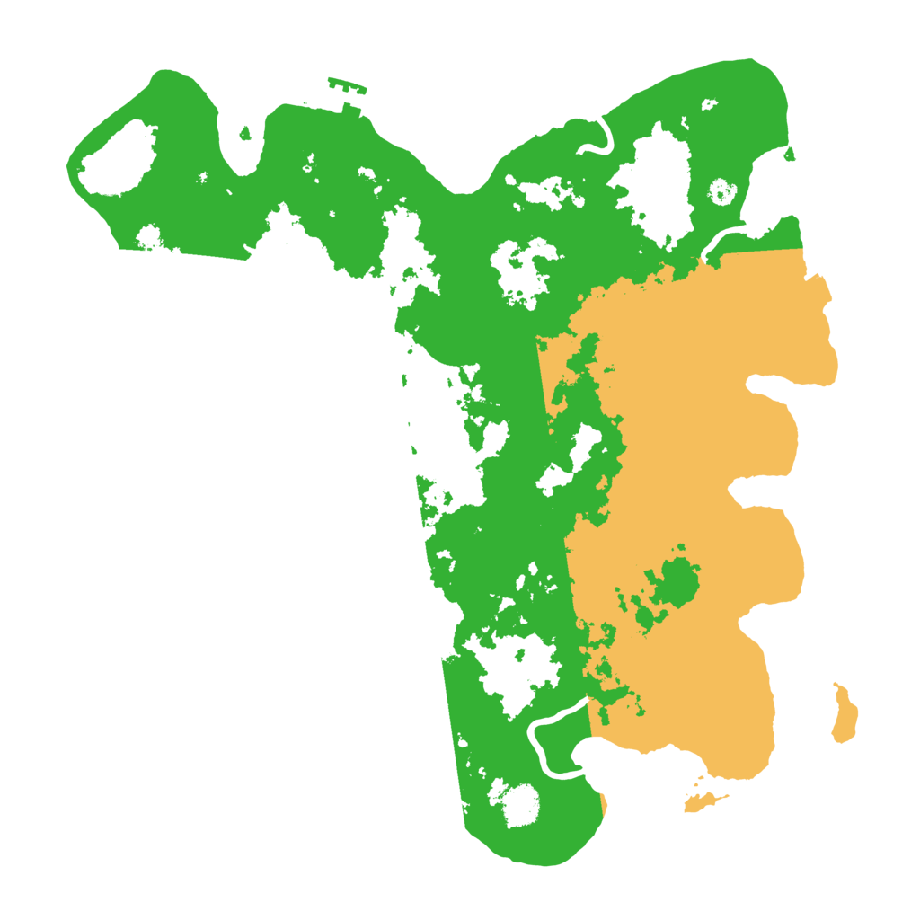 Biome Rust Map: Procedural Map, Size: 3500, Seed: 1029941229