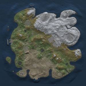 Thumbnail Rust Map: Procedural Map, Size: 3500, Seed: 2009783628, 16 Monuments