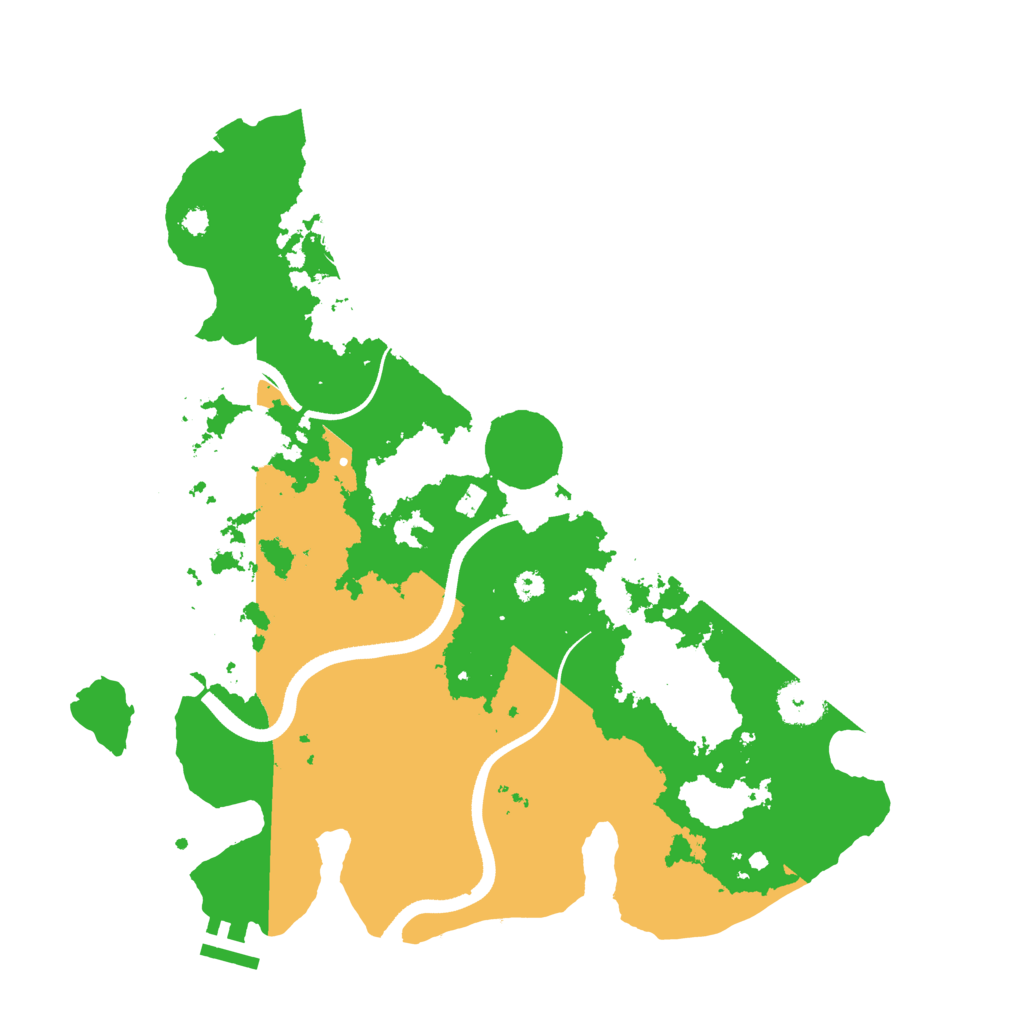 Biome Rust Map: Procedural Map, Size: 3500, Seed: 2009783628