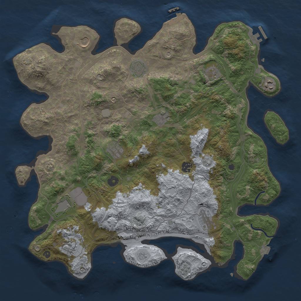 Rust Map: Procedural Map, Size: 4250, Seed: 13072025, 19 Monuments