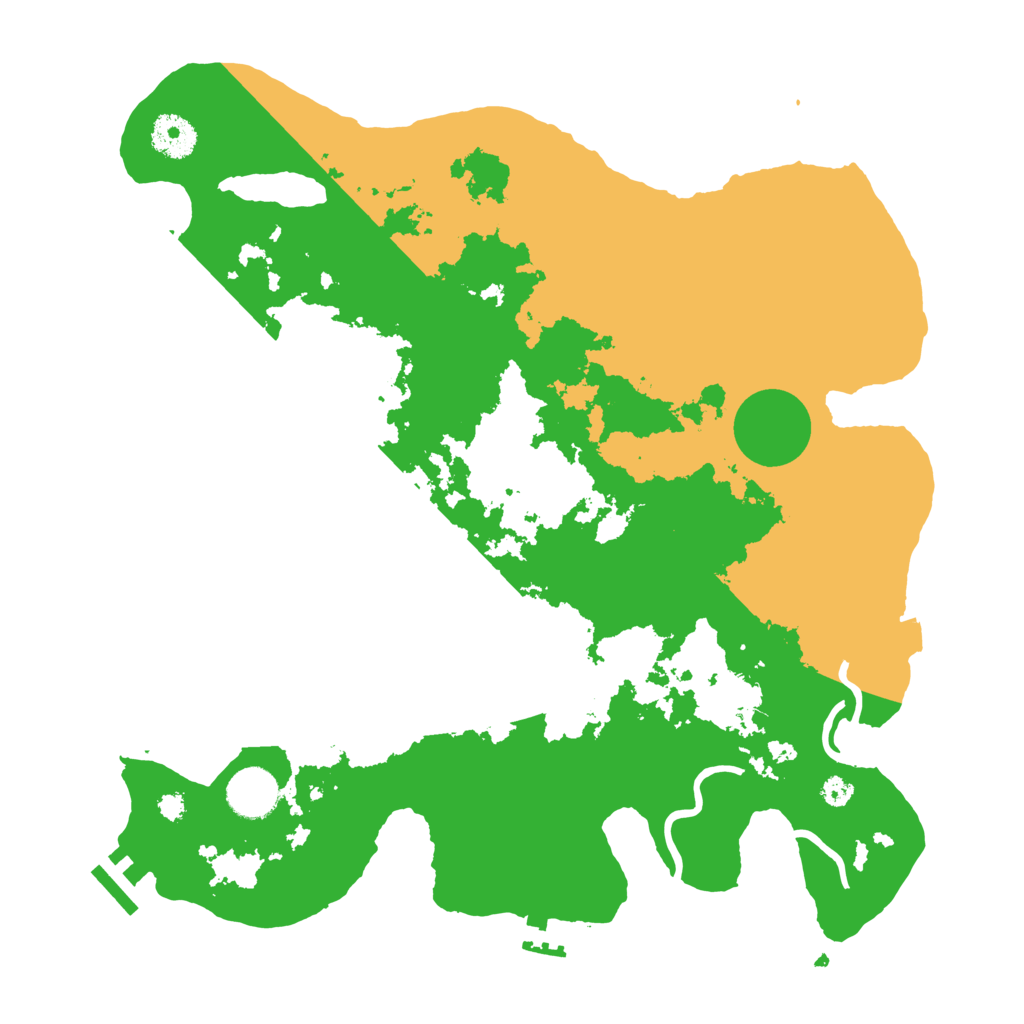 Biome Rust Map: Procedural Map, Size: 3500, Seed: 1325706463