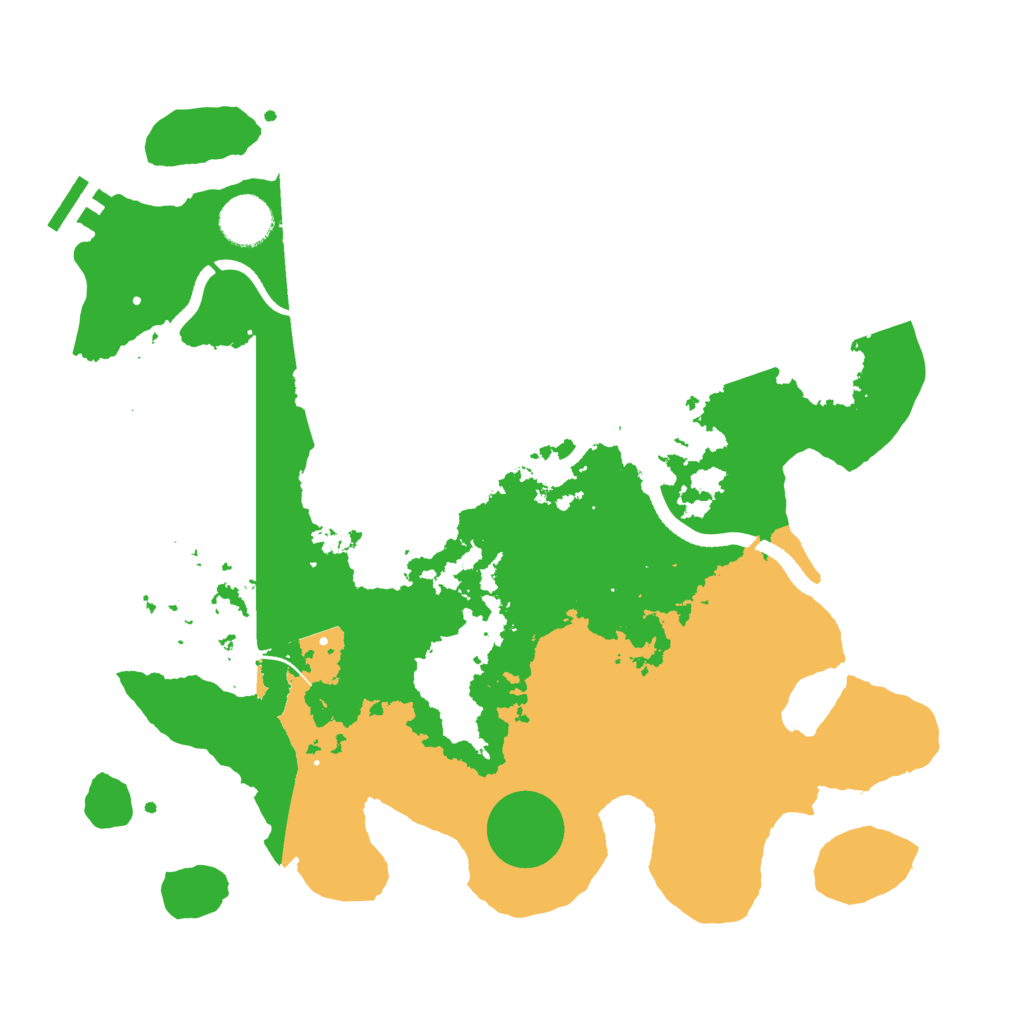 Biome Rust Map: Procedural Map, Size: 3500, Seed: 366813150