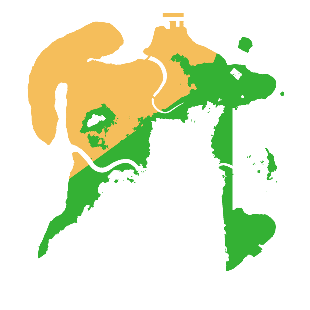 Biome Rust Map: Procedural Map, Size: 3000, Seed: 2136230981