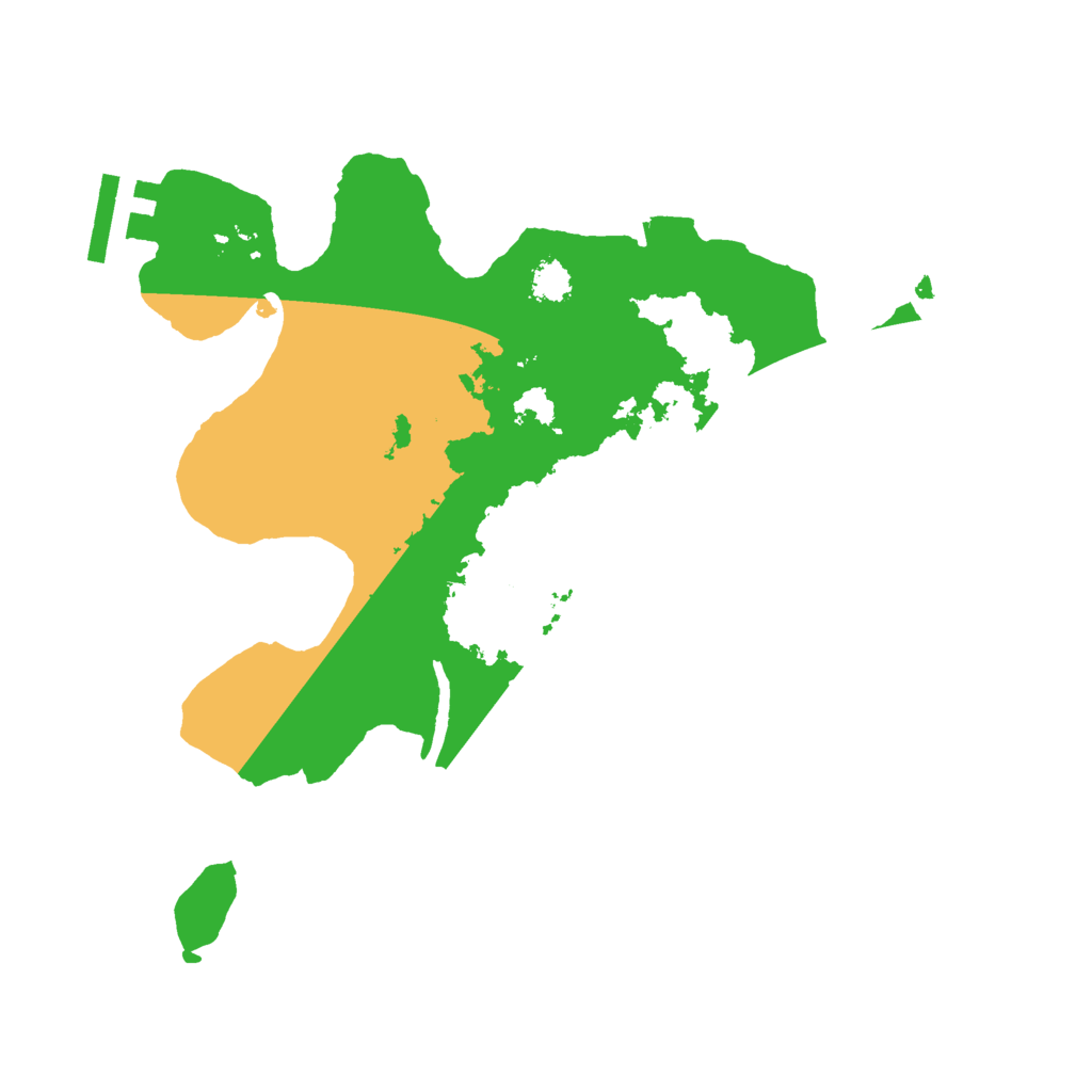 Biome Rust Map: Procedural Map, Size: 2500, Seed: 4896