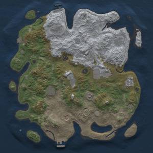 Thumbnail Rust Map: Procedural Map, Size: 4000, Seed: 269060240, 19 Monuments