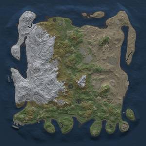 Thumbnail Rust Map: Procedural Map, Size: 4250, Seed: 42358991, 18 Monuments