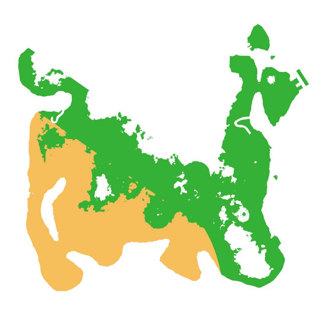 Biome Rust Map: Procedural Map, Size: 3500, Seed: 1088256837