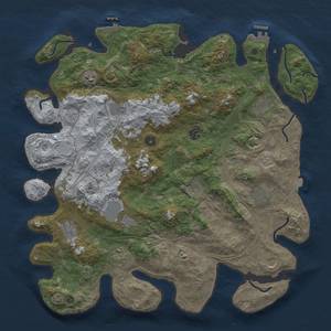 Thumbnail Rust Map: Procedural Map, Size: 4500, Seed: 97001742, 19 Monuments