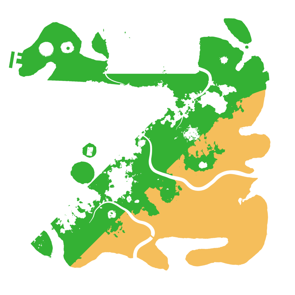 Biome Rust Map: Procedural Map, Size: 3600, Seed: 1591073514