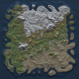 Thumbnail Rust Map: Procedural Map, Size: 5600, Seed: 1702667361, 19 Monuments