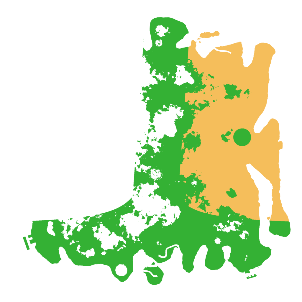 Biome Rust Map: Procedural Map, Size: 4500, Seed: 262465478