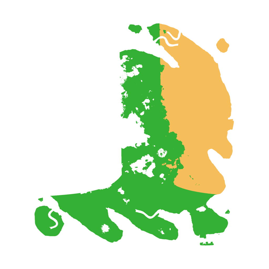 Biome Rust Map: Procedural Map, Size: 3000, Seed: 24132