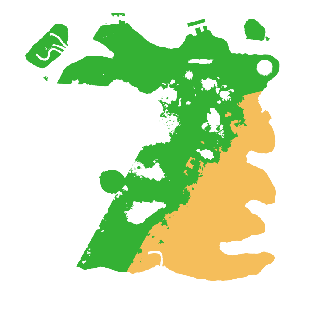 Biome Rust Map: Procedural Map, Size: 3500, Seed: 112033446