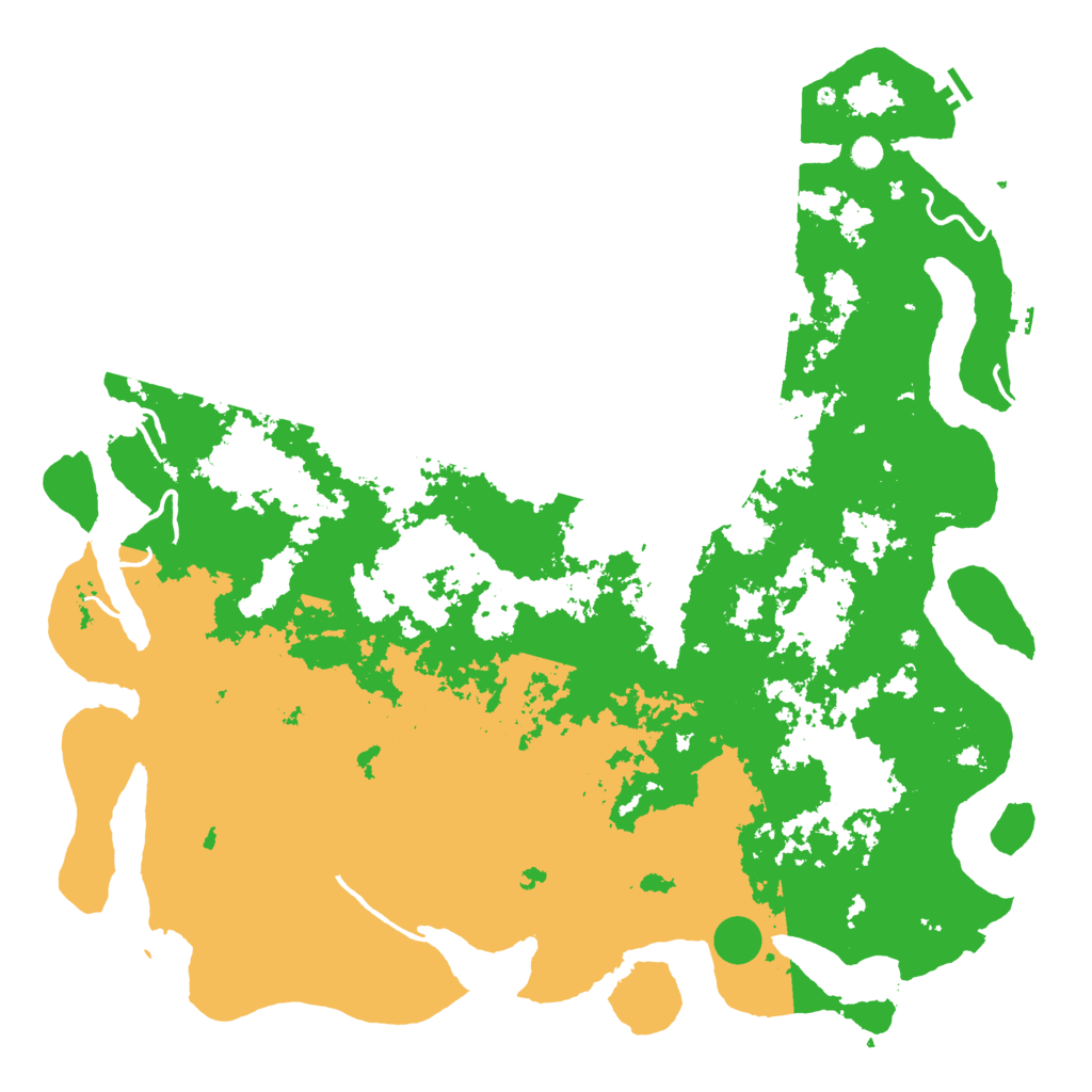 Biome Rust Map: Procedural Map, Size: 6000, Seed: 1133