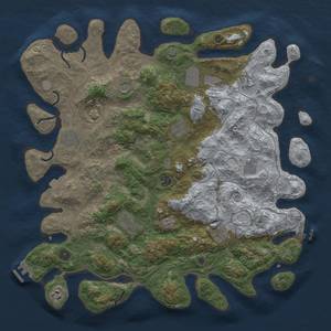 Thumbnail Rust Map: Procedural Map, Size: 4500, Seed: 1400740972, 19 Monuments