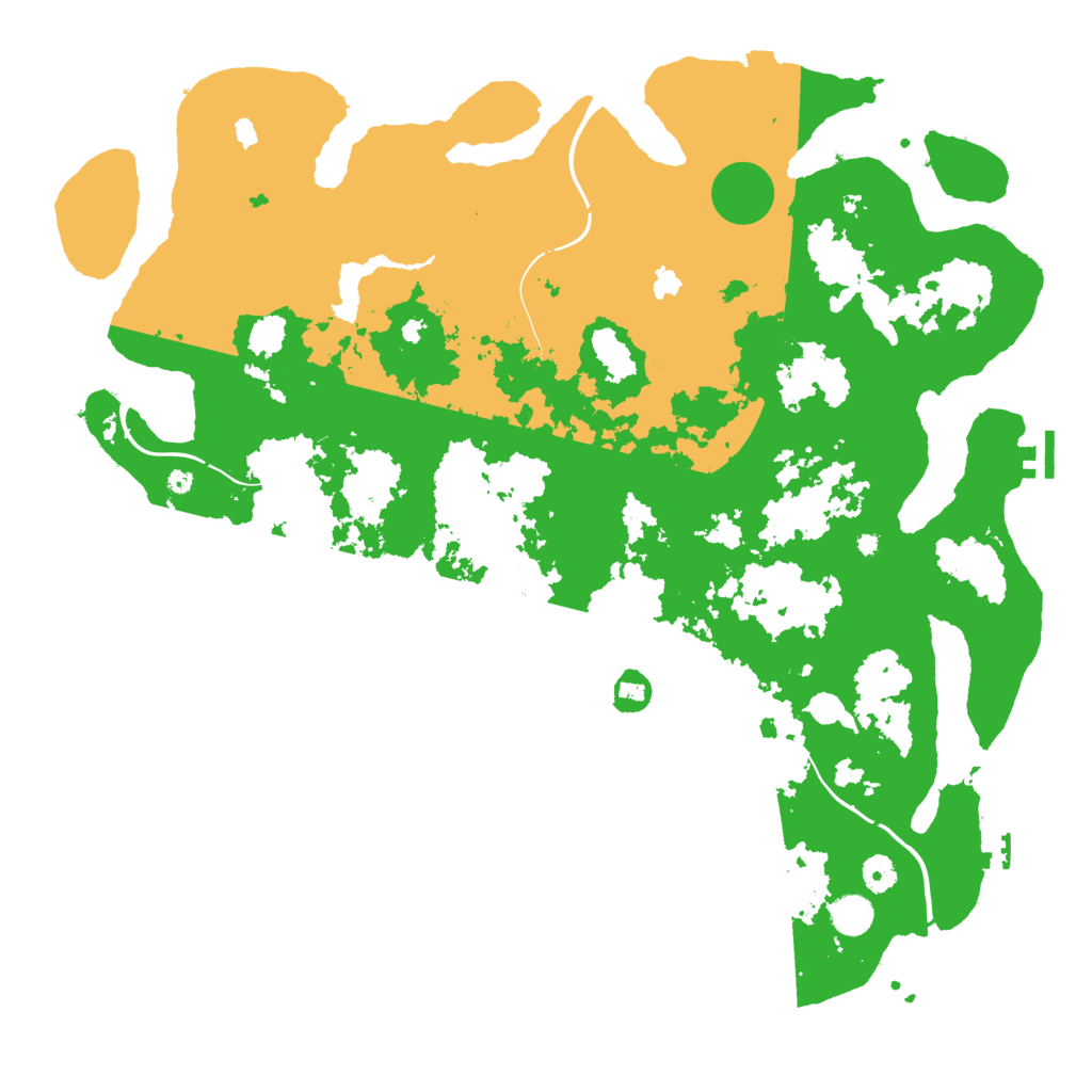 Biome Rust Map: Procedural Map, Size: 4600, Seed: 1392816931