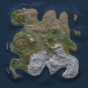 Thumbnail Rust Map: Procedural Map, Size: 3000, Seed: 530209570, 13 Monuments