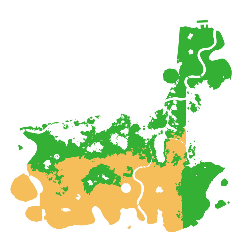Biome Rust Map: Procedural Map, Size: 4500, Seed: 25073565