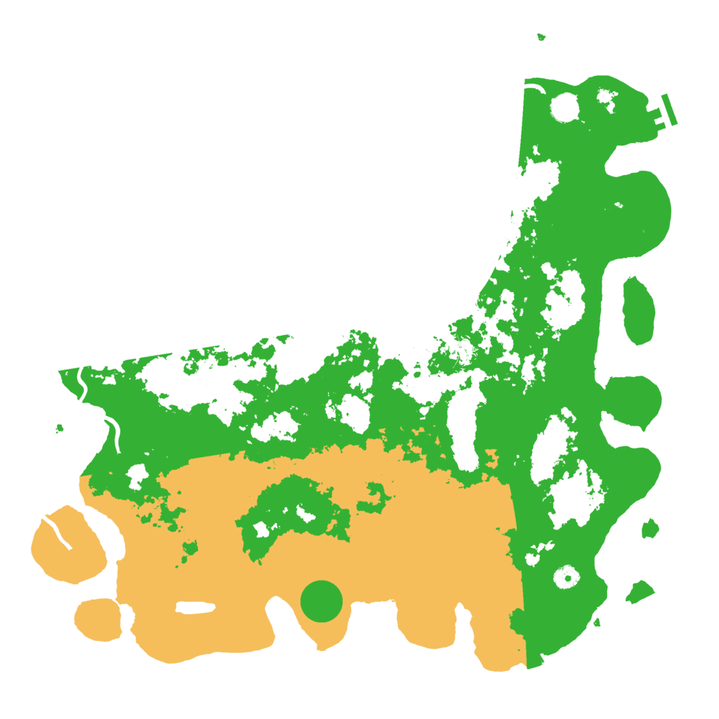 Biome Rust Map: Procedural Map, Size: 4500, Seed: 25073565