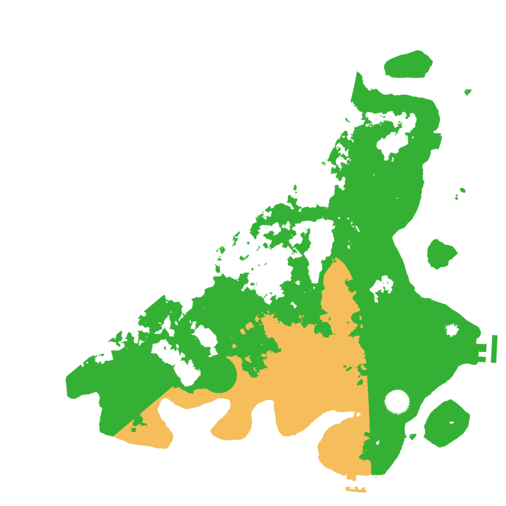 Biome Rust Map: Procedural Map, Size: 3700, Seed: 16003567