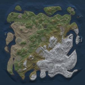 Thumbnail Rust Map: Procedural Map, Size: 4250, Seed: 522220541, 19 Monuments