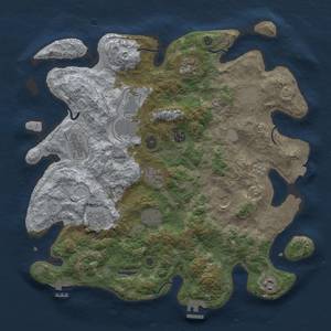 Thumbnail Rust Map: Procedural Map, Size: 4000, Seed: 849571695, 19 Monuments