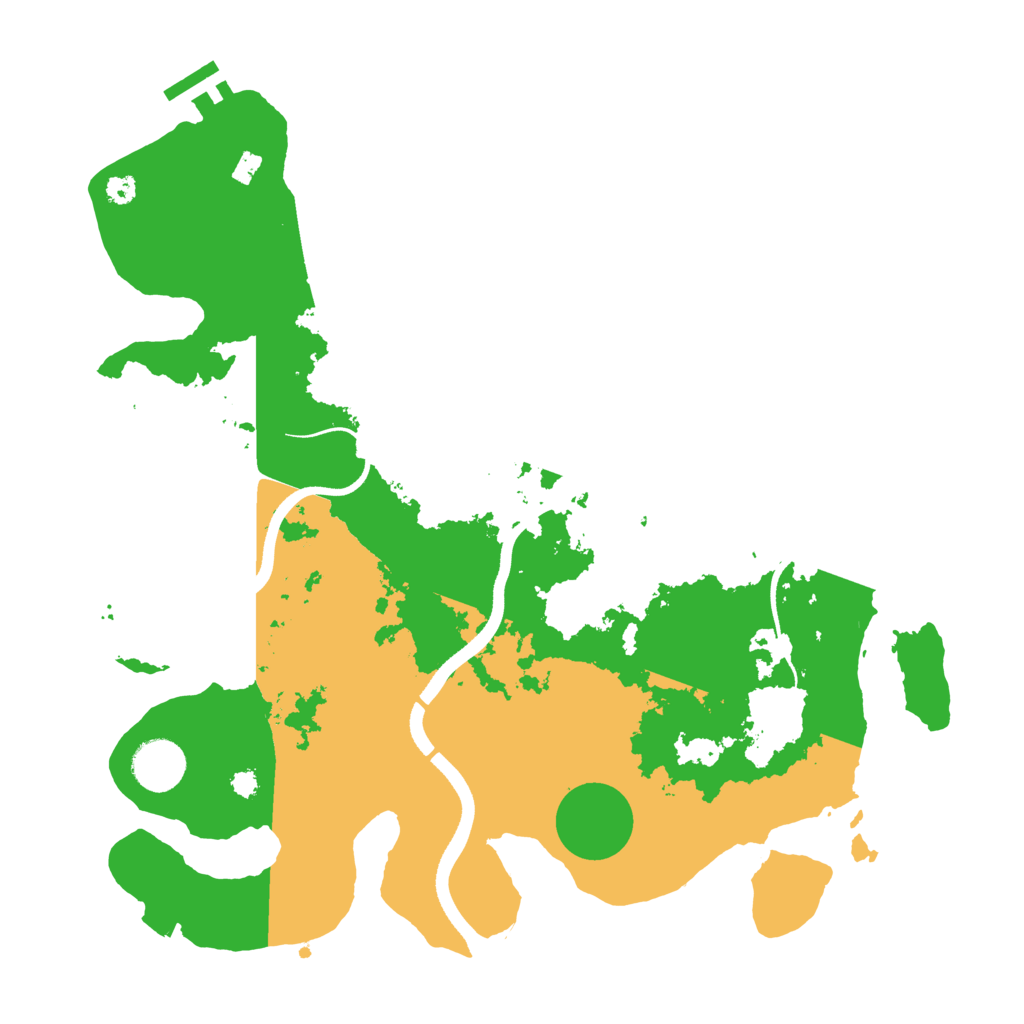 Biome Rust Map: Procedural Map, Size: 3500, Seed: 1097304697