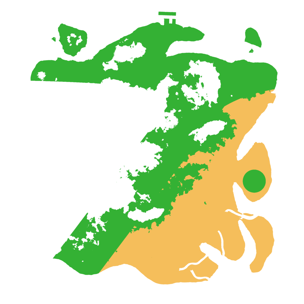 Biome Rust Map: Procedural Map, Size: 3500, Seed: 384958750