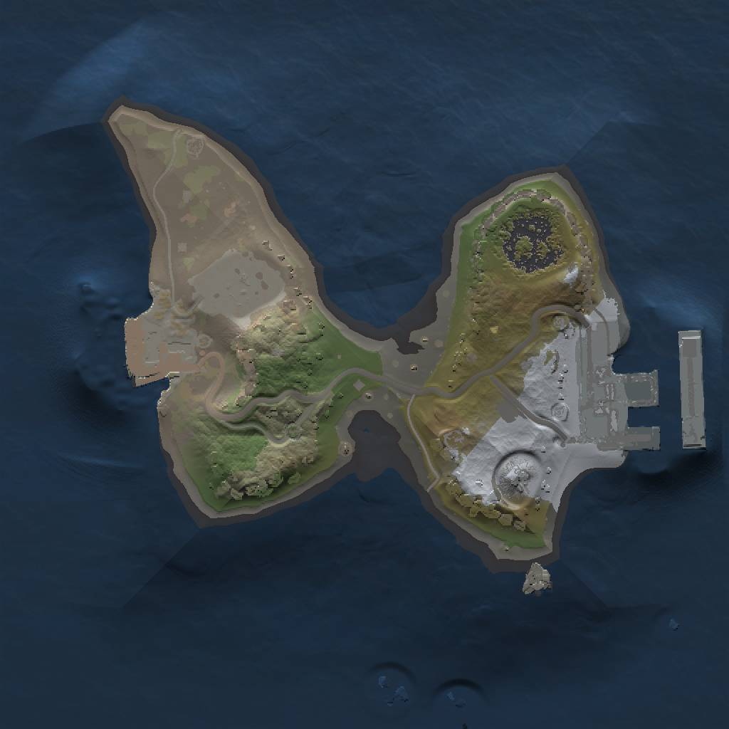 Rust Map: Procedural Map, Size: 1250, Seed: 232680515, 4 Monuments