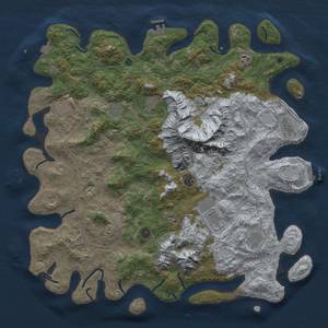 Thumbnail Rust Map: Procedural Map, Size: 5000, Seed: 685643002, 19 Monuments