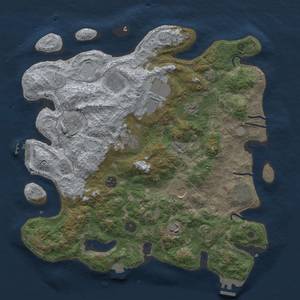 Thumbnail Rust Map: Procedural Map, Size: 4000, Seed: 1639558446, 18 Monuments