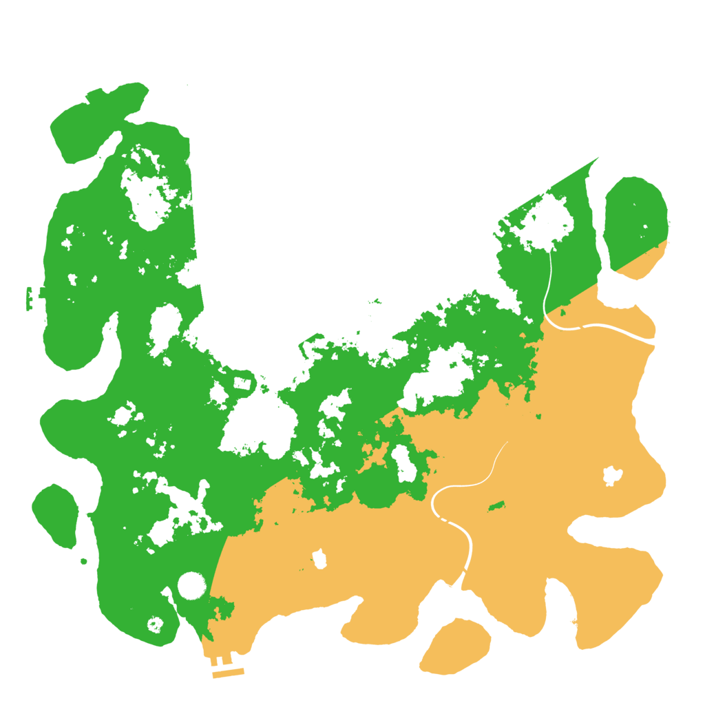 Biome Rust Map: Procedural Map, Size: 4500, Seed: 601235487
