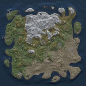 Thumbnail Rust Map: Procedural Map, Size: 4500, Seed: 601235487, 19 Monuments