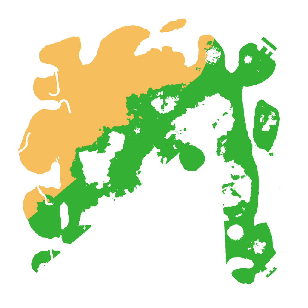 Biome Rust Map: Procedural Map, Size: 3500, Seed: 7758651