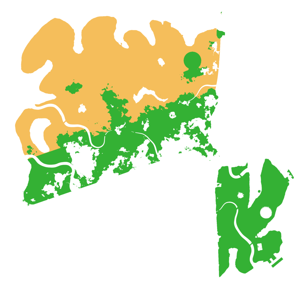 Biome Rust Map: Procedural Map, Size: 4500, Seed: 1145626006