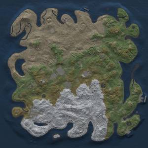 Thumbnail Rust Map: Procedural Map, Size: 4500, Seed: 1145626006, 19 Monuments