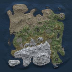 Thumbnail Rust Map: Procedural Map, Size: 3500, Seed: 1855232001, 16 Monuments