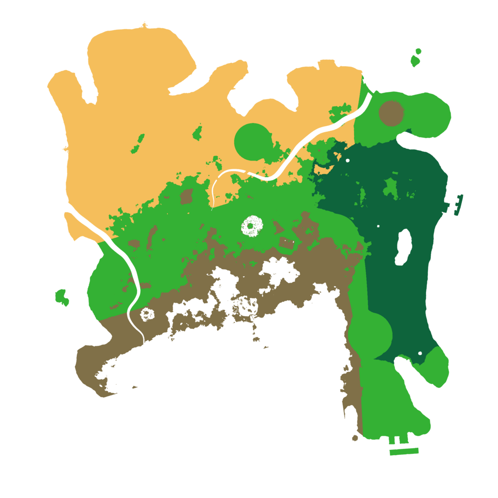 Biome Rust Map: Procedural Map, Size: 3500, Seed: 1855232001