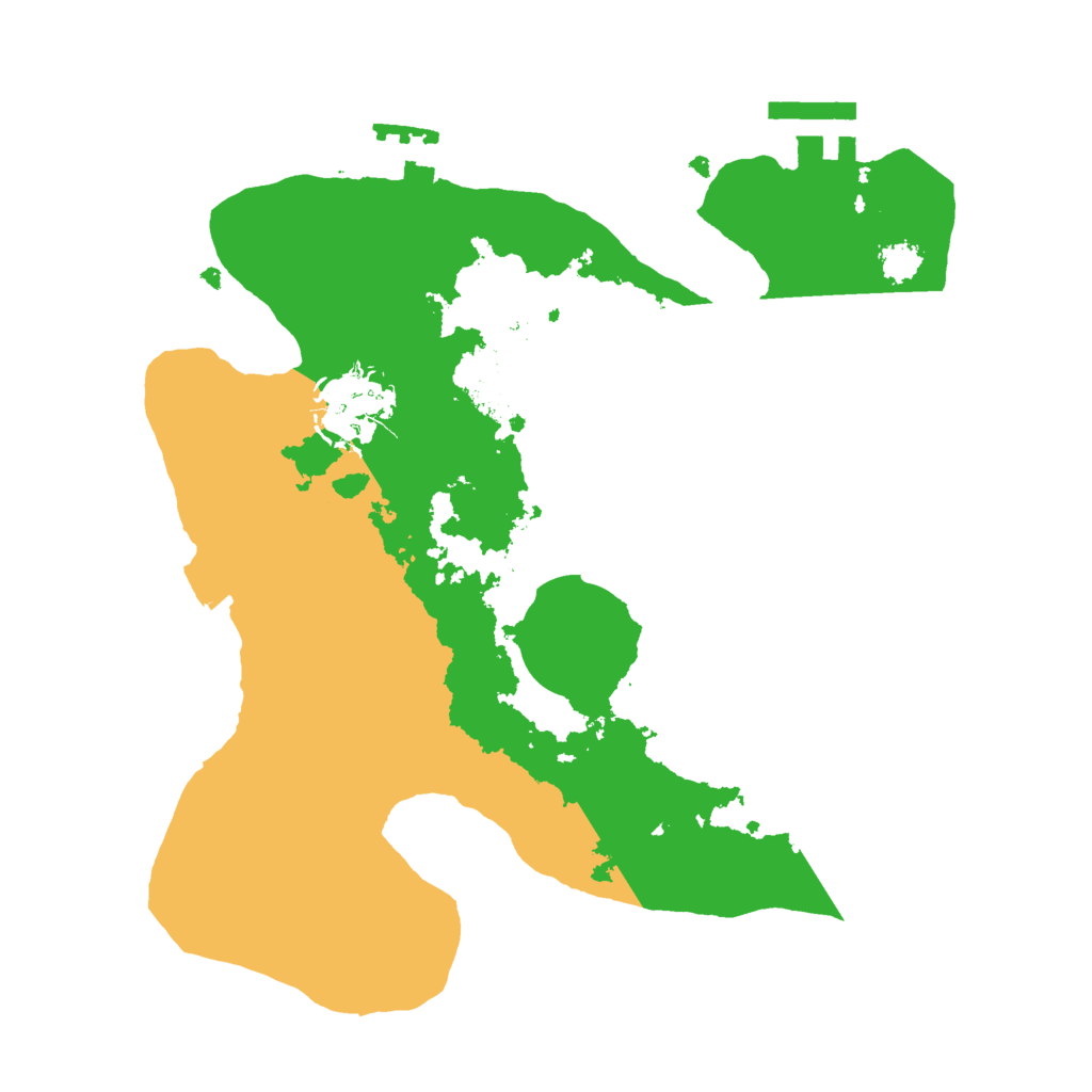 Biome Rust Map: Procedural Map, Size: 2500, Seed: 3563457