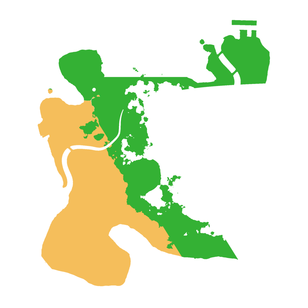 Biome Rust Map: Procedural Map, Size: 2500, Seed: 3563457