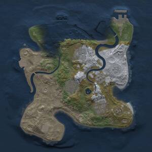 Thumbnail Rust Map: Procedural Map, Size: 2500, Seed: 3563457, 9 Monuments