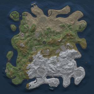 Thumbnail Rust Map: Procedural Map, Size: 4000, Seed: 4234234, 18 Monuments