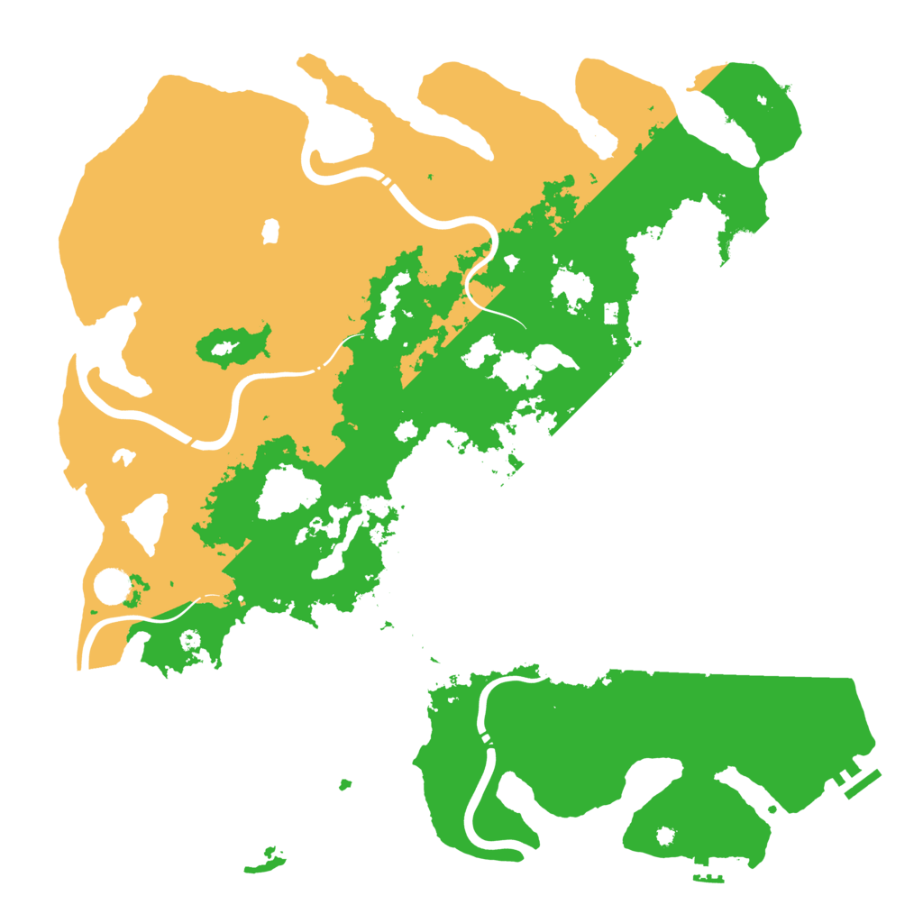 Biome Rust Map: Procedural Map, Size: 4500, Seed: 1207841716
