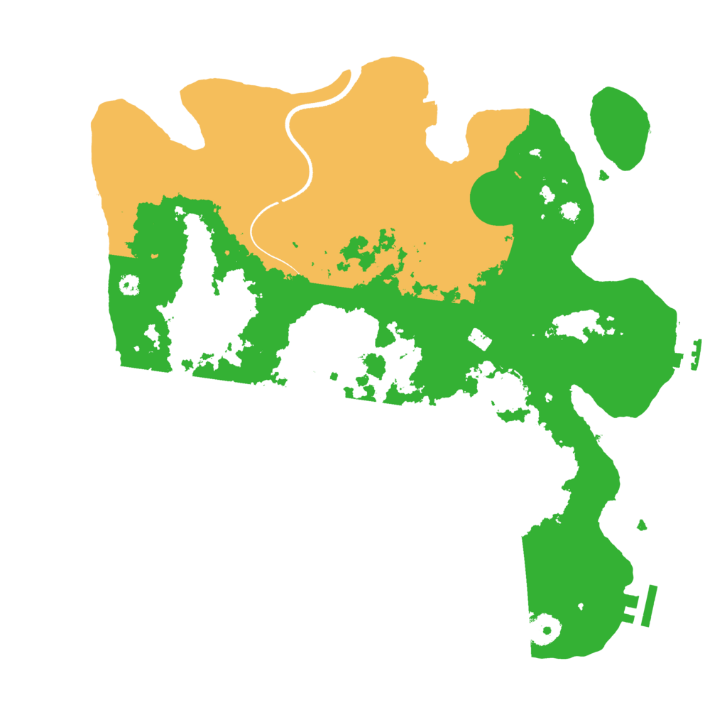Biome Rust Map: Procedural Map, Size: 3500, Seed: 420092960