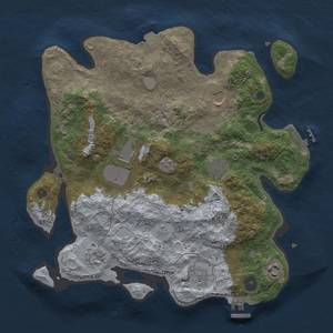 Thumbnail Rust Map: Procedural Map, Size: 3500, Seed: 420092960, 15 Monuments