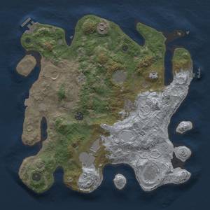 Thumbnail Rust Map: Procedural Map, Size: 3550, Seed: 369714143, 16 Monuments