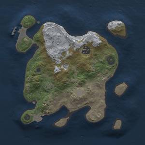 Thumbnail Rust Map: Procedural Map, Size: 2500, Seed: 495601668, 8 Monuments