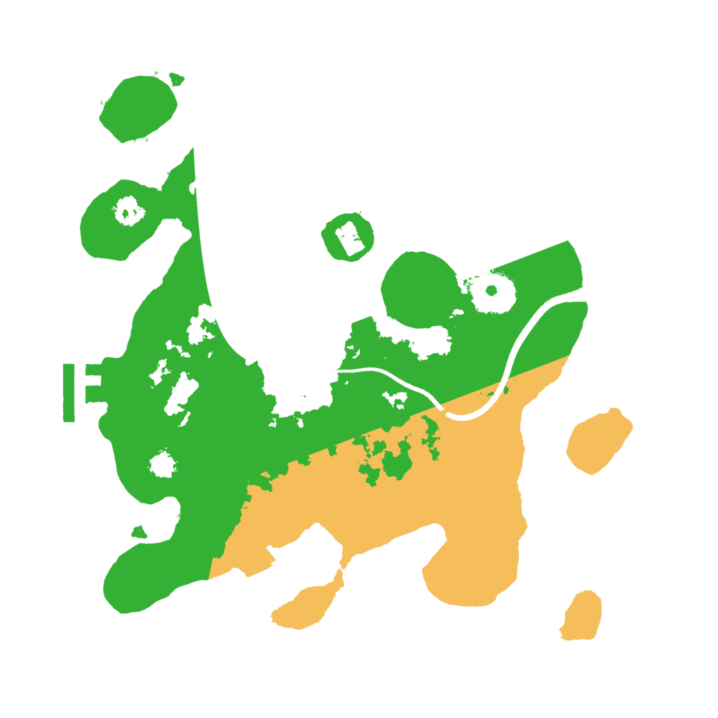 Biome Rust Map: Procedural Map, Size: 2500, Seed: 495601668